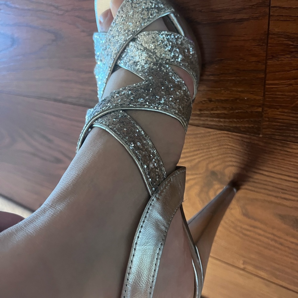 Style & Co. Glittering Silver Heels